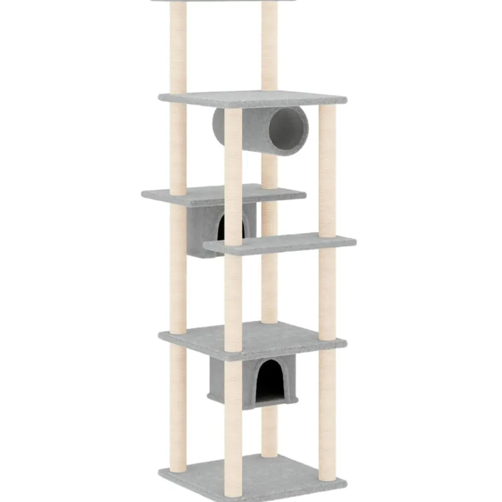 Maison Exclusive Arbres À Chat Et Jouets | - Arbre à chat avec griffoirs en sisal crème 95 cm