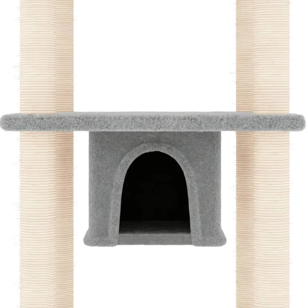 Maison Exclusive Arbres À Chat Et Jouets | - Arbre à chat avec griffoirs en sisal crème 95 cm