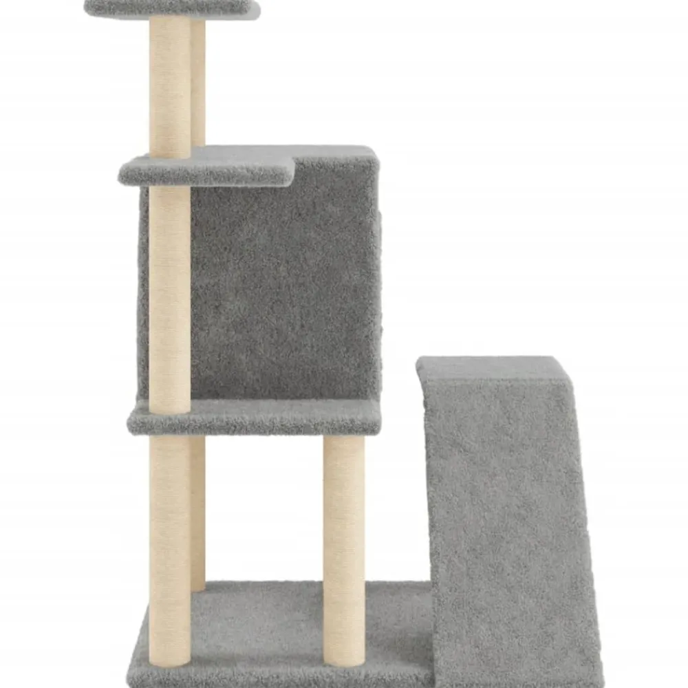 Maison Exclusive Arbres À Chat Et Jouets | - Arbre à chat avec griffoirs en sisal gris foncé 122 cm