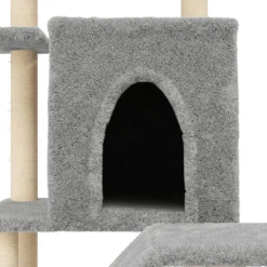 Maison Exclusive Arbres À Chat Et Jouets | - Arbre à chat avec griffoirs en sisal gris foncé 122 cm