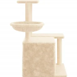 Maison Exclusive Arbres À Chat Et Jouets | - Arbre à chat avec griffoirs en sisal crème 83 cm