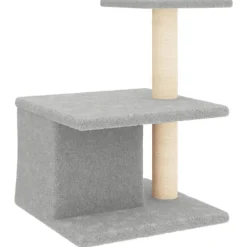Maison Exclusive Arbres À Chat Et Jouets | - Arbre à chat avec griffoirs gris clair 82 cm
