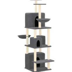 Maison Exclusive - Arbre à chat avec griffoirs en sisal gris foncé 180 cm Sale