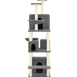 Maison Exclusive - Arbre à chat avec griffoirs en sisal gris foncé 180 cm Sale