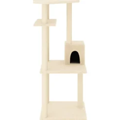 Maison Exclusive Arbres À Chat Et Jouets | - Arbre à chat avec griffoirs en sisal gris clair 153 cm