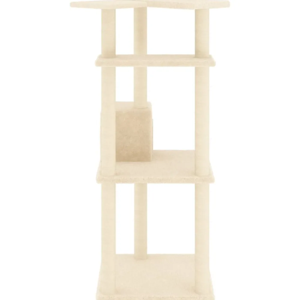 Maison Exclusive Arbres À Chat Et Jouets | - Arbre à chat avec griffoirs en sisal gris clair 153 cm
