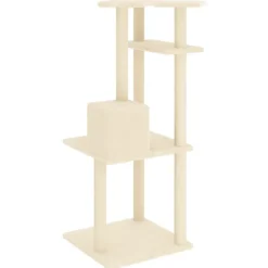 Maison Exclusive Arbres À Chat Et Jouets | - Arbre à chat avec griffoirs en sisal gris clair 153 cm