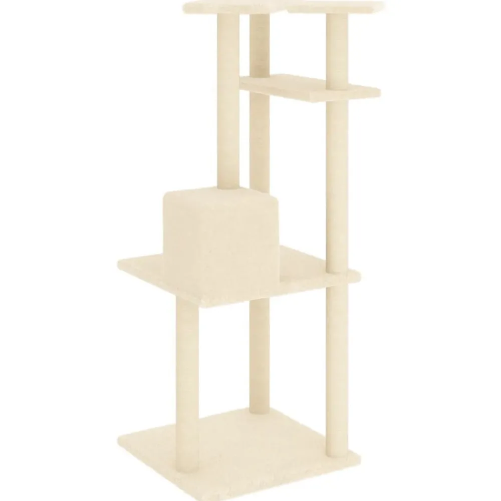 Maison Exclusive Arbres À Chat Et Jouets | - Arbre à chat avec griffoirs en sisal gris clair 153 cm