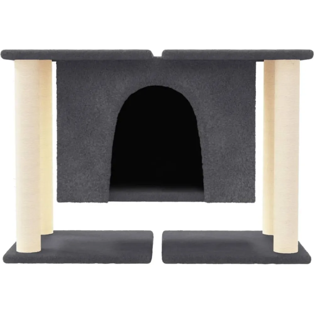 Maison Exclusive Arbres À Chat Et Jouets | - Arbre à chat avec griffoirs en sisal gris clair 83 cm