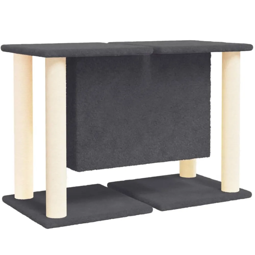 Maison Exclusive Arbres À Chat Et Jouets | - Arbre à chat avec griffoirs en sisal gris clair 83 cm
