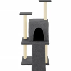 Maison Exclusive Arbres À Chat Et Jouets | - Arbre à chat avec griffoirs en sisal gris foncé 110 cm