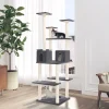 Maison Exclusive Arbres À Chat Et Jouets | - Arbre à chat avec griffoirs en sisal gris clair 154 cm