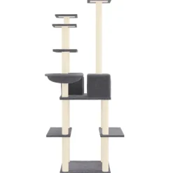 Maison Exclusive Arbres À Chat Et Jouets | - Arbre à chat avec griffoirs en sisal gris clair 154 cm