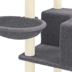 Maison Exclusive Arbres À Chat Et Jouets | - Arbre à chat avec griffoirs en sisal gris clair 154 cm