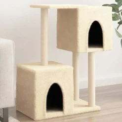 Maison Exclusive - Arbre à chat avec griffoirs en sisal crème 86 cm Outlet