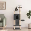 Maison Exclusive Arbres À Chat Et Jouets | - Arbre à chat avec griffoirs en sisal gris foncé 183 cm