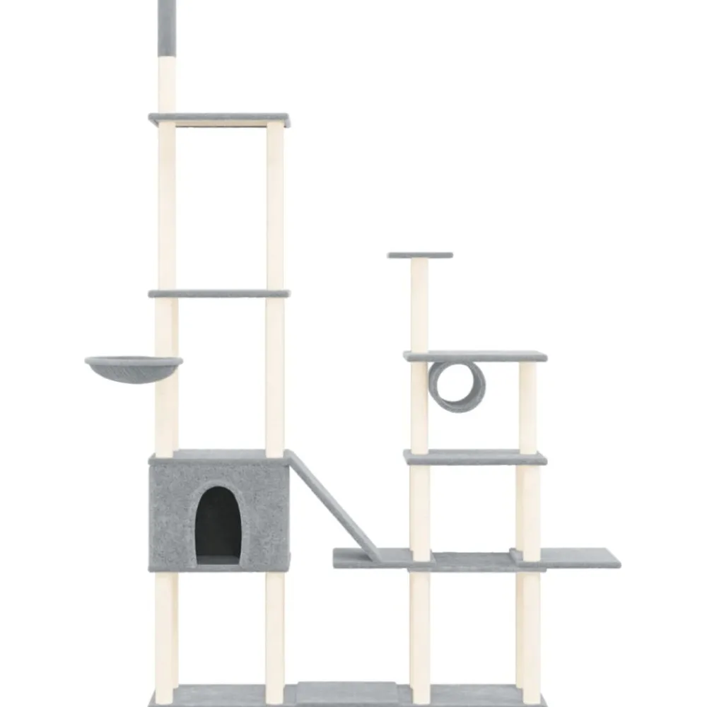 Maison Exclusive Arbres À Chat Et Jouets | - Arbre à chat avec griffoirs en sisal crème 96,5 cm
