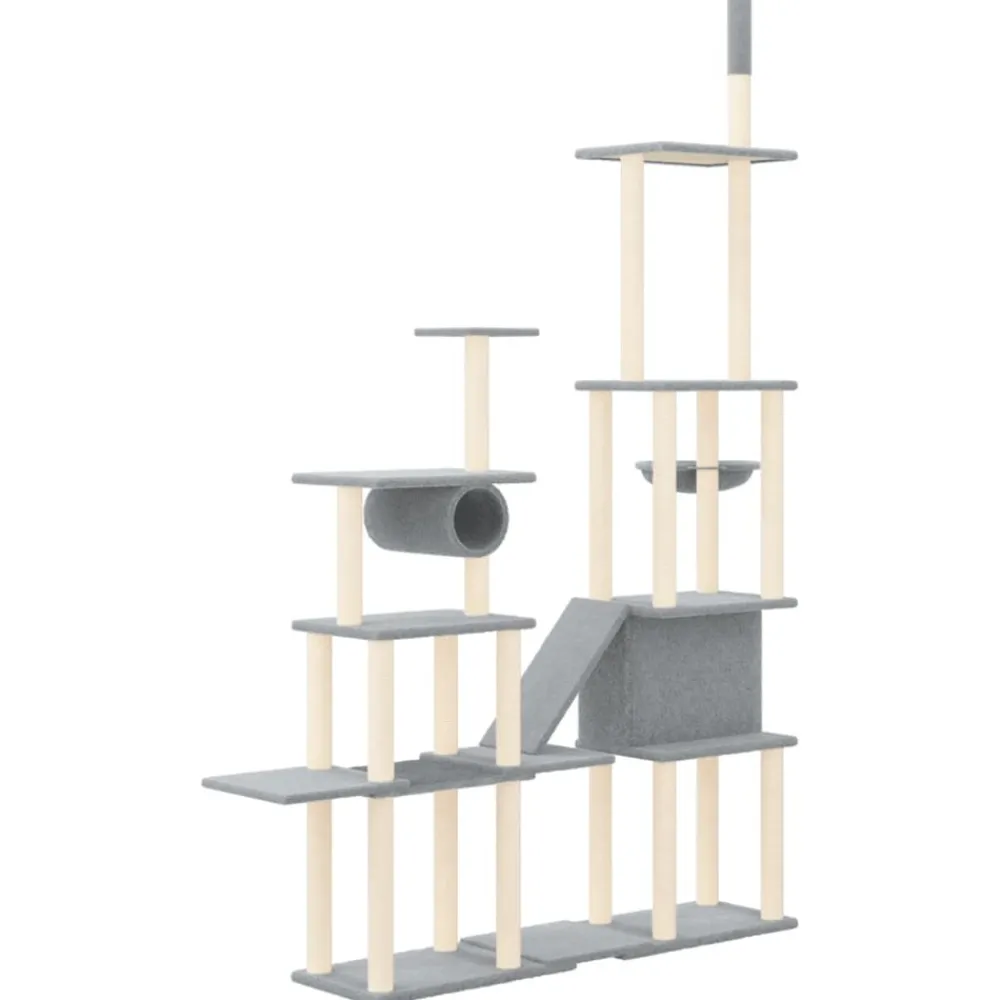 Maison Exclusive Arbres À Chat Et Jouets | - Arbre à chat avec griffoirs en sisal crème 96,5 cm