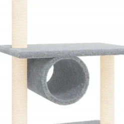 Maison Exclusive Arbres À Chat Et Jouets | - Arbre à chat avec griffoirs en sisal crème 96,5 cm