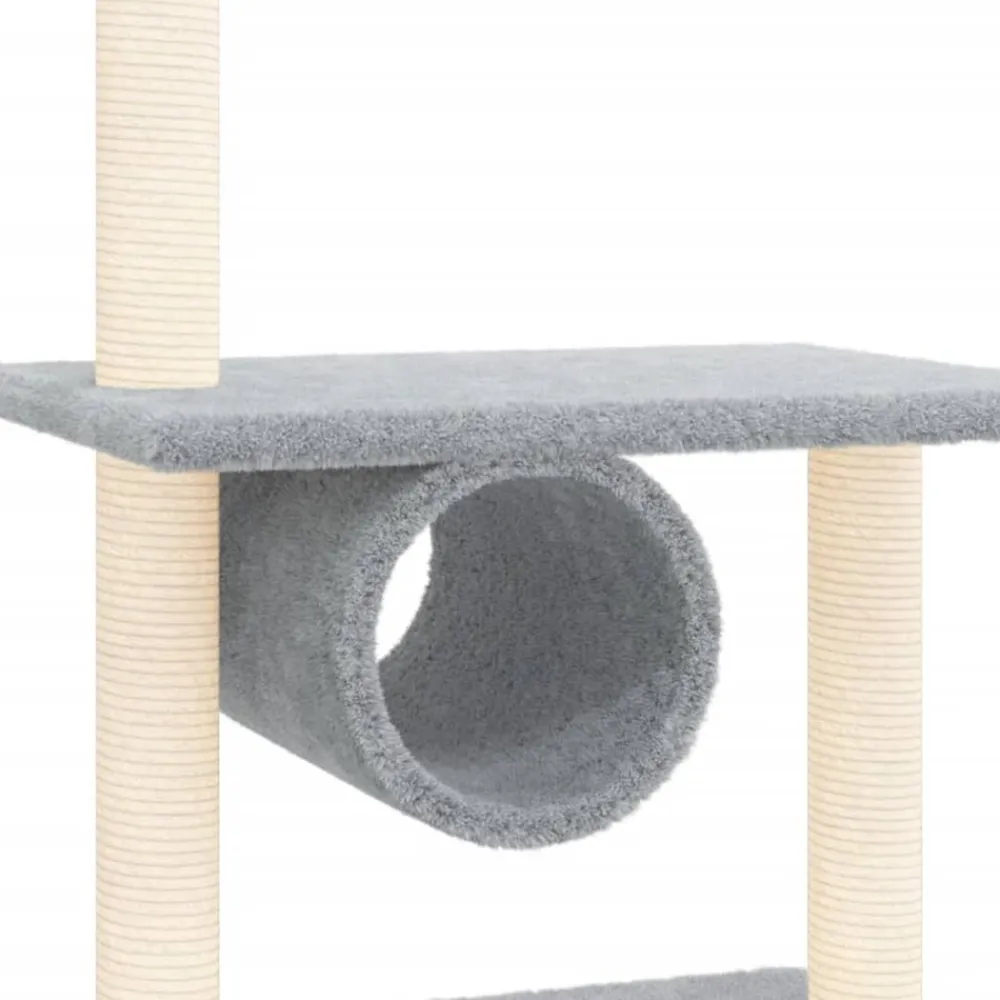 Maison Exclusive Arbres À Chat Et Jouets | - Arbre à chat avec griffoirs en sisal crème 96,5 cm
