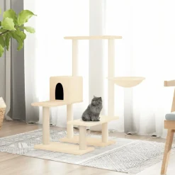 Maison Exclusive - Arbre à chat avec griffoirs en sisal crème 94,5 cm Sale