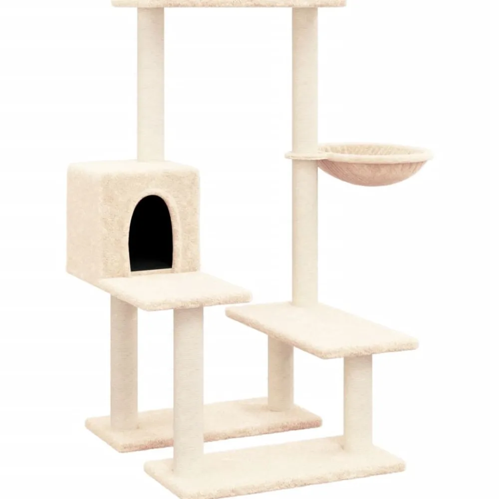 Maison Exclusive Arbres À Chat Et Jouets | - Arbre à chat avec griffoirs en sisal gris foncé 107,5 cm