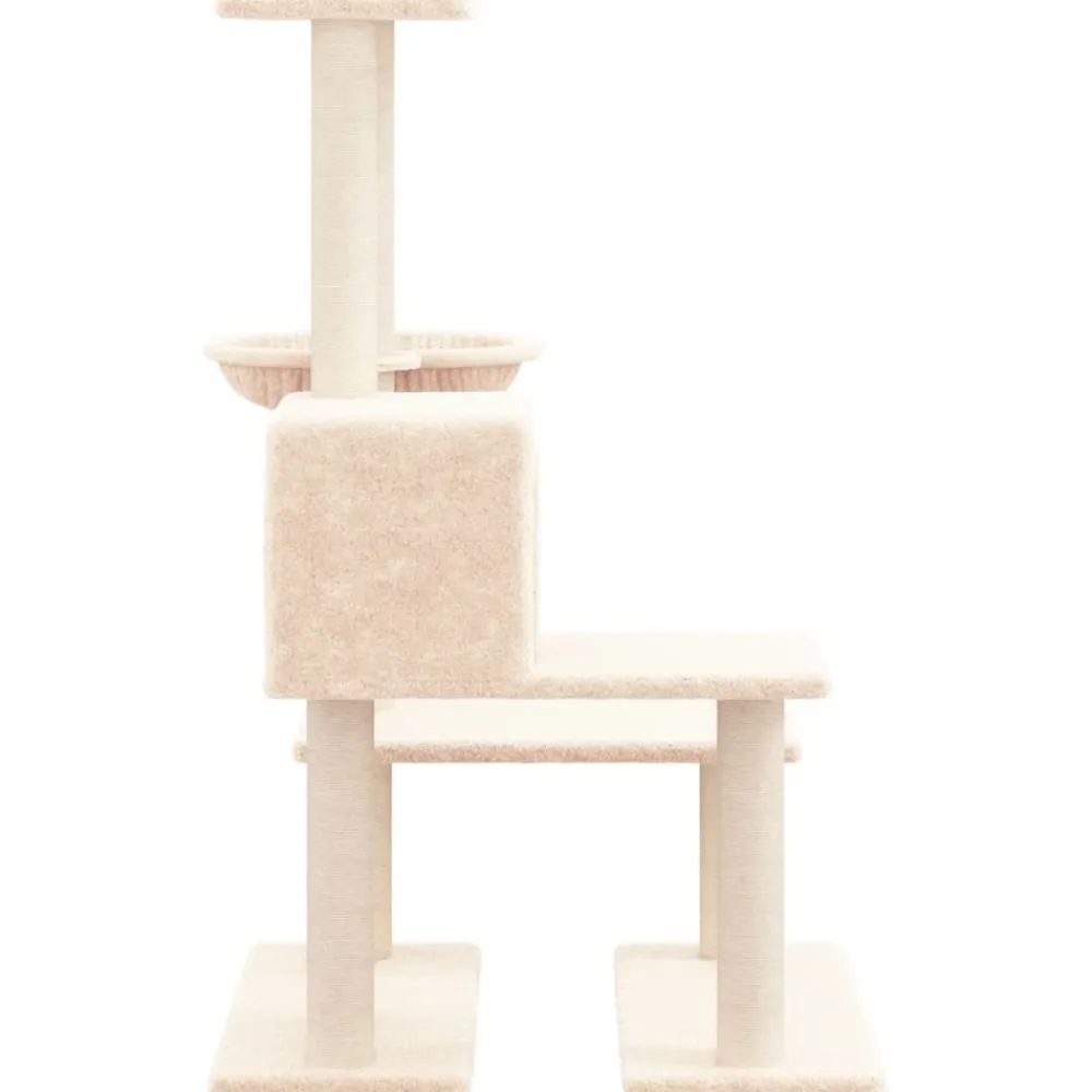 Maison Exclusive Arbres À Chat Et Jouets | - Arbre à chat avec griffoirs en sisal gris foncé 107,5 cm