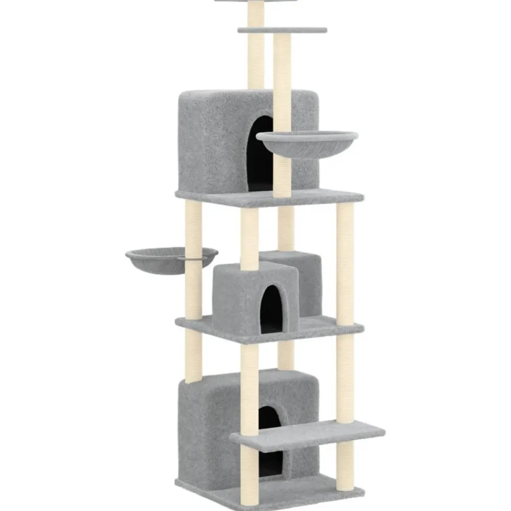Maison Exclusive Arbres À Chat Et Jouets | - Arbre à chat avec griffoir en sisal gris foncé 59 cm