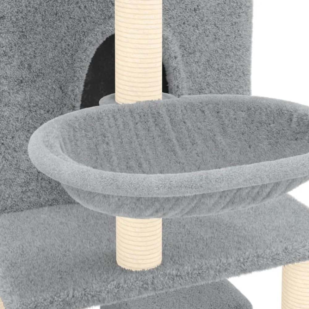 Maison Exclusive Arbres À Chat Et Jouets | - Arbre à chat avec griffoir en sisal gris foncé 59 cm
