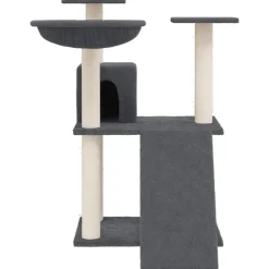 Maison Exclusive Arbres À Chat Et Jouets | - Arbre à chat avec griffoirs en sisal gris foncé 83 cm