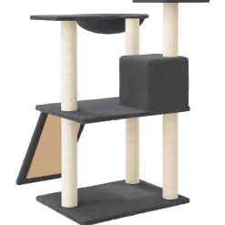 Maison Exclusive Arbres À Chat Et Jouets | - Arbre à chat avec griffoirs en sisal gris foncé 83 cm