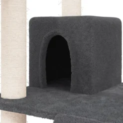 Maison Exclusive Arbres À Chat Et Jouets | - Arbre à chat avec griffoirs en sisal gris foncé 83 cm