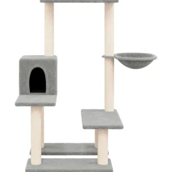 Maison Exclusive Arbres À Chat Et Jouets | - Arbre à chat avec griffoirs en sisal gris foncé 133 cm