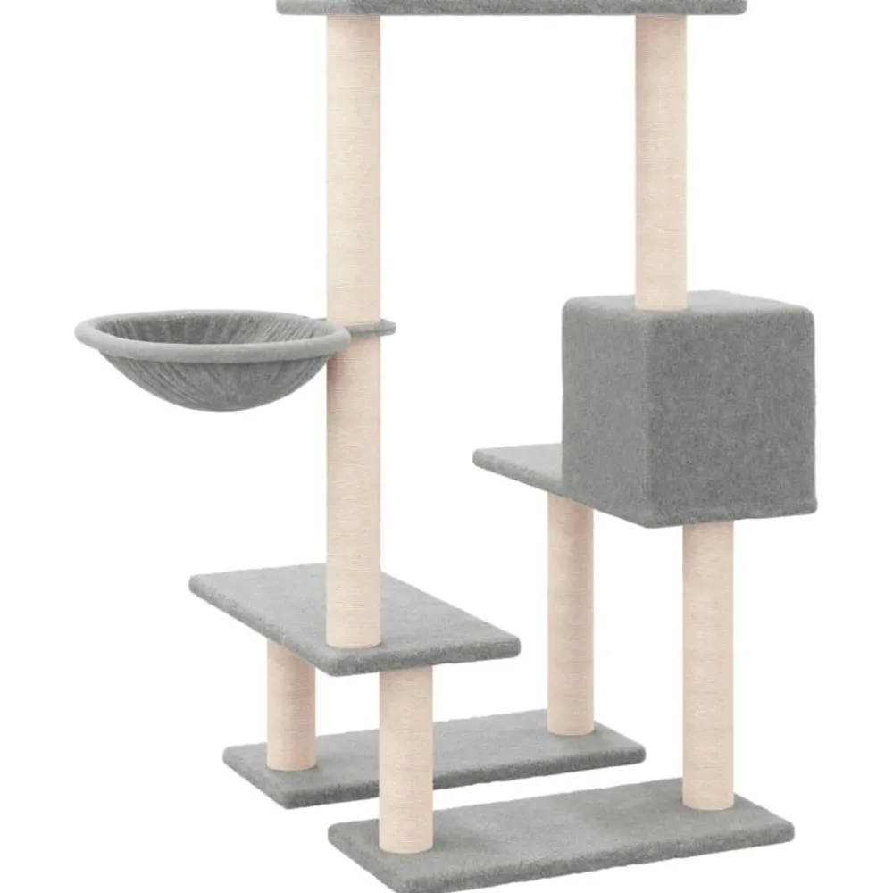 Maison Exclusive Arbres À Chat Et Jouets | - Arbre à chat avec griffoirs en sisal gris foncé 133 cm