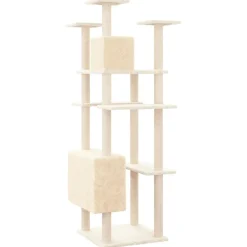 Maison Exclusive Arbres À Chat Et Jouets | - Arbre à chat avec griffoirs en sisal gris foncé 85,5 cm