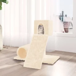 Maison Exclusive Arbres À Chat Et Jouets | - Arbre à chat avec griffoir en sisal crème 59 cm