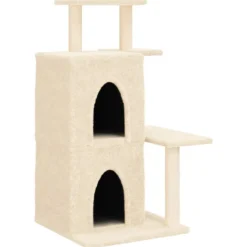 Maison Exclusive - Arbre à chat avec griffoirs en sisal crème 97 cm New