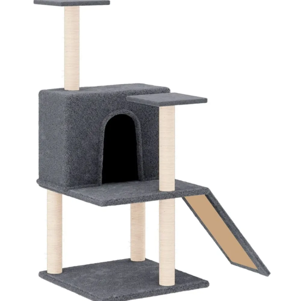 Maison Exclusive Arbres À Chat Et Jouets | - Arbre à chat avec griffoirs en sisal crème 166 cm