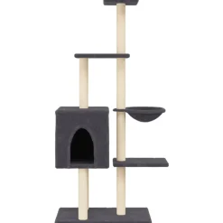 Maison Exclusive Arbres À Chat Et Jouets | - Arbre à chat avec griffoirs en sisal gris foncé 167 cm