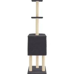Maison Exclusive Arbres À Chat Et Jouets | - Arbre à chat avec griffoirs en sisal gris foncé 167 cm