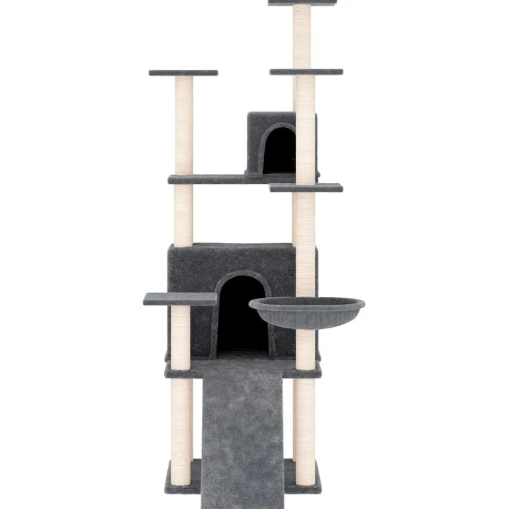 Maison Exclusive Arbres À Chat Et Jouets | - Arbre à chat avec griffoirs en sisal gris clair 167 cm