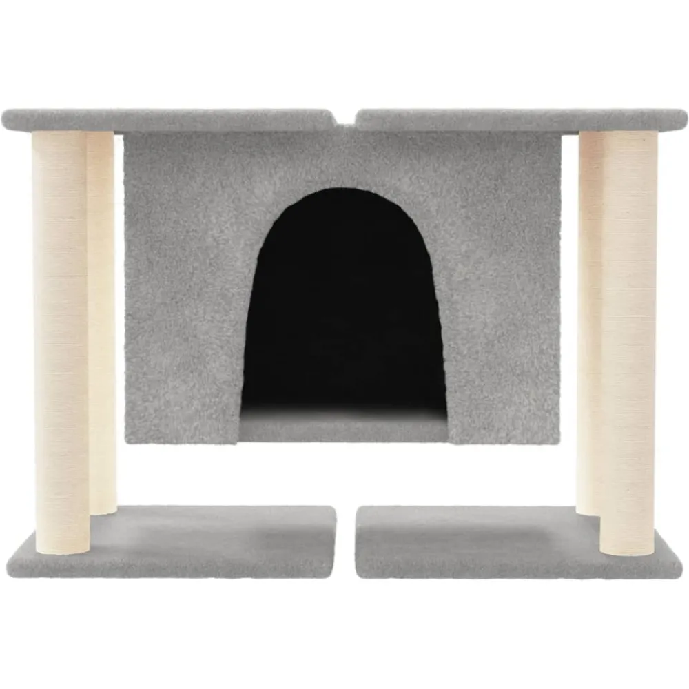 Maison Exclusive Arbres À Chat Et Jouets | - Arbre à chat avec griffoirs en sisal gris foncé 190 cm