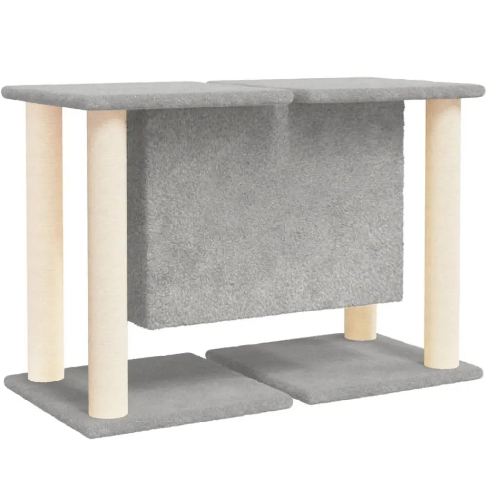 Maison Exclusive Arbres À Chat Et Jouets | - Arbre à chat avec griffoirs en sisal gris foncé 190 cm