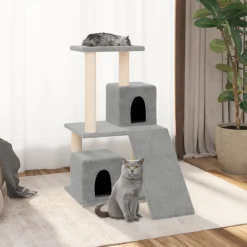 Maison Exclusive - Arbre à chat avec griffoirs en sisal gris clair 82 cm Best