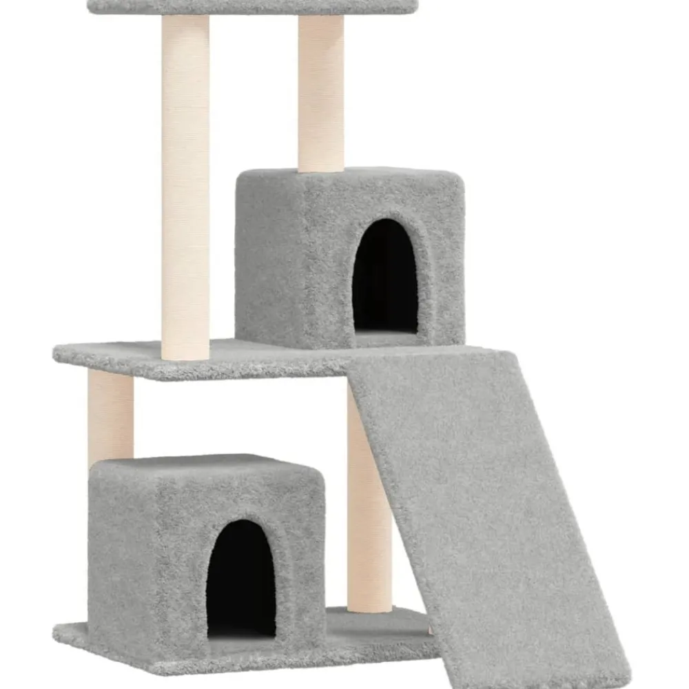Maison Exclusive Arbres À Chat Et Jouets | - Arbre à chat avec griffoirs en sisal gris clair 190 cm