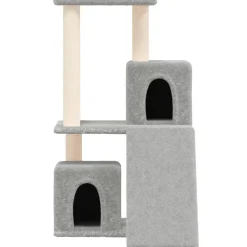 Maison Exclusive Arbres À Chat Et Jouets | - Arbre à chat avec griffoirs en sisal gris clair 190 cm