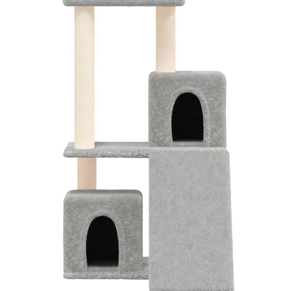 Maison Exclusive Arbres À Chat Et Jouets | - Arbre à chat avec griffoirs en sisal gris clair 190 cm