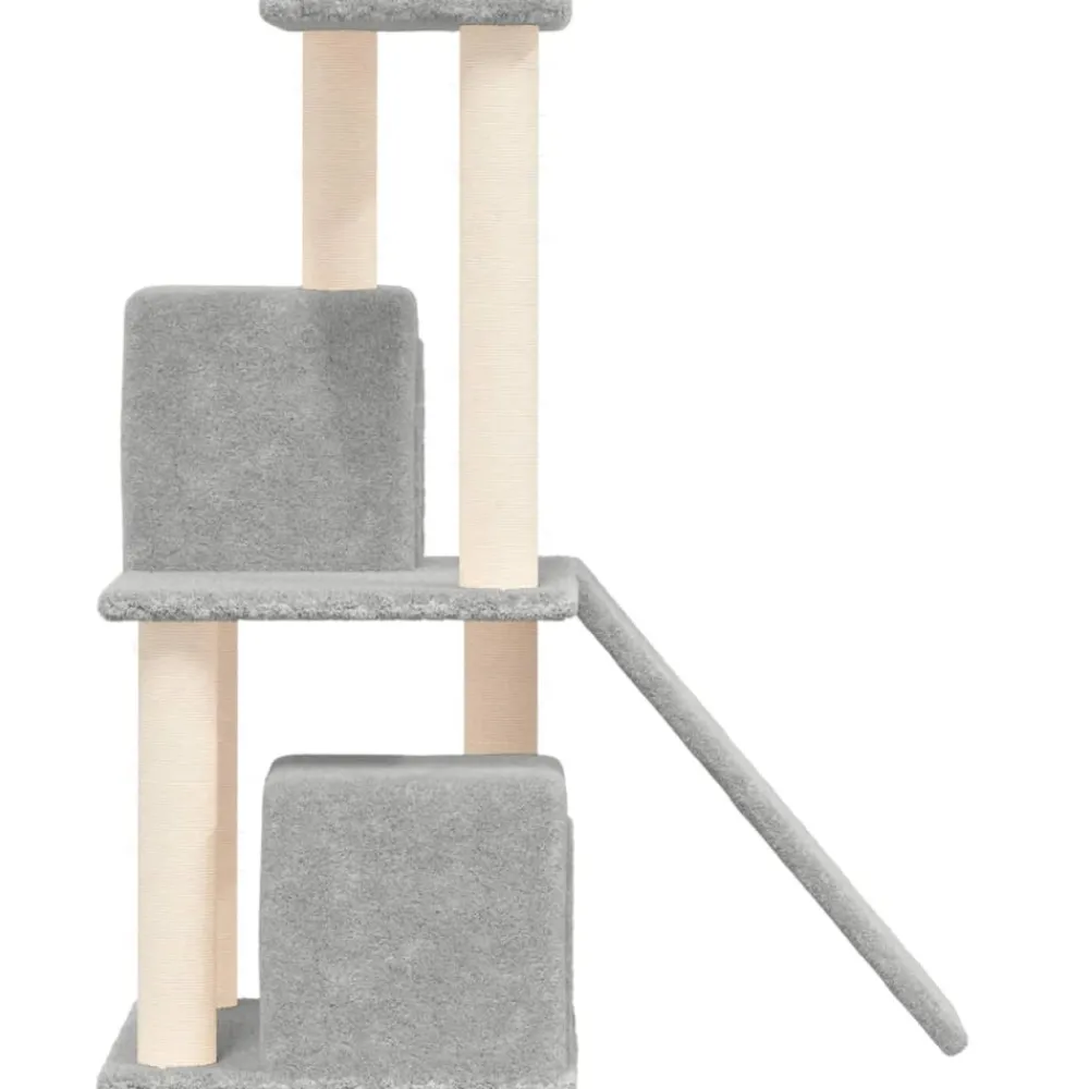 Maison Exclusive Arbres À Chat Et Jouets | - Arbre à chat avec griffoirs en sisal gris clair 190 cm