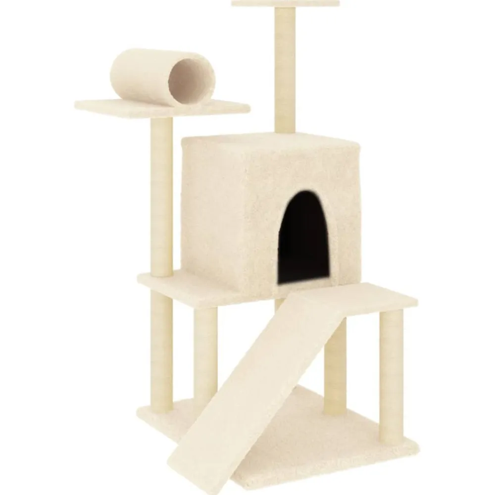 Maison Exclusive Arbres À Chat Et Jouets | - Arbre à chat avec griffoirs en sisal gris clair 175 cm