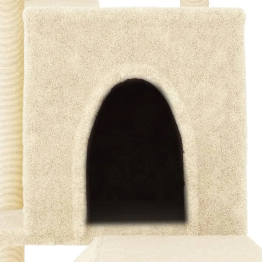 Maison Exclusive Arbres À Chat Et Jouets | - Arbre à chat avec griffoirs en sisal gris clair 175 cm